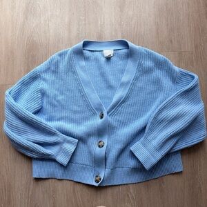 H&M baby blue cardigan
